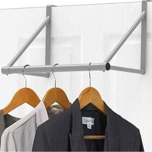 Over-the-Door Closet Rod - Silver